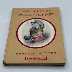 The Story Of Miss Moppet Book By Beatrix Potter F. WARNE Illustrated Acceptable